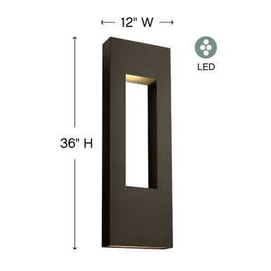Atlantis Light Extra Large Outdoor Wall Lantern 36 Inch Tall by Hinkley - 1639