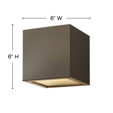 Kube 15W 2 LED Outdoor Wall Lantern by Hinkley - 1769