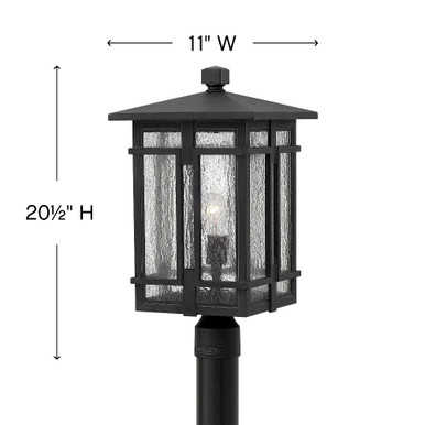 Tucker One Light Outdoor Post Mount 11 x 20.5 Inches by Hinkley  - 1961