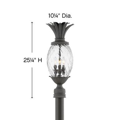 Plantation 1 Light Outdoor Post Top/Pier Mount Lantern by Hinkley  - 2121