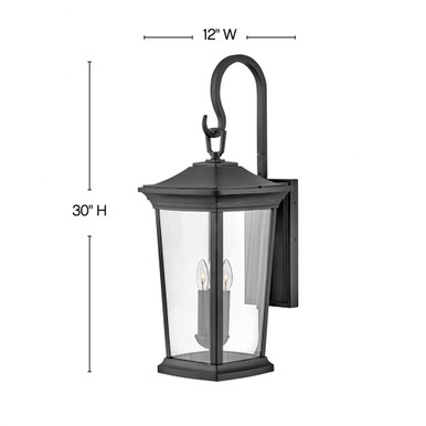 Bromleys 3 Light Outdoor Candle Style 30 Inch Tall Wall Lantern by Hinkley - 2369