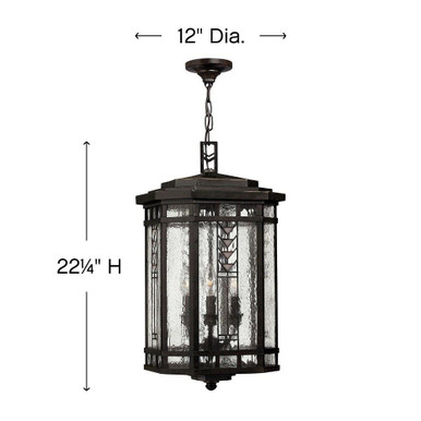 Tahoe 4 Light 24 Inch Wide Outdoor Flush Mount by Hinkley - 2242RB