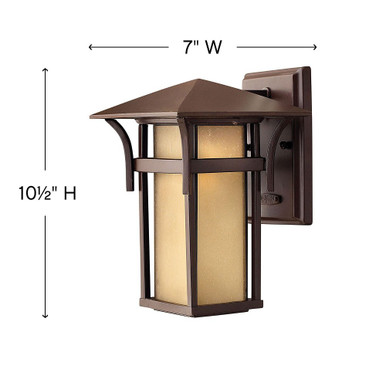 Harbor 1 Light Outdoor Wall Lantern 10.5 Inch Tall by Hinkley - 2570