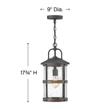Lakehouse 1 Light Outdoor Small Pendant by Hinkley - 2682
