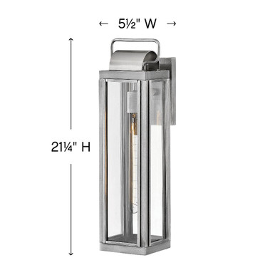 Sag Harbor 1 Light Large Outdoor Wall Lantern by Hinkley - 2845
