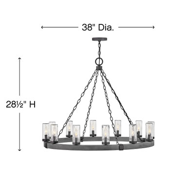 Sawyer 12 Light Oversized Chandelier by Hinkley - 29207