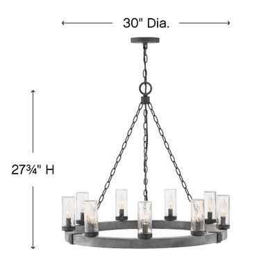 Sawyer 9 Light Large Outdoor Pendant by Hinkley - 29208