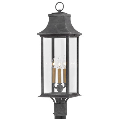 Adair 3 Light Outdoor Post Top/Pier Mount 8.5 x 27.75 Inches by Hinkley - 2931