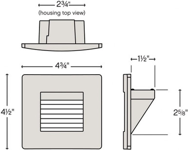 Luna 120V 4W LED Horizontal Double Gang Step Light by Hinkley  - 58506