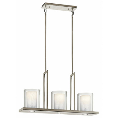 Triad 3 Light Modern Linear Chandelier by Kichler 42547