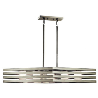 Realta 5 Light Geometric Linear Chandelier by Kichler - 43687ni