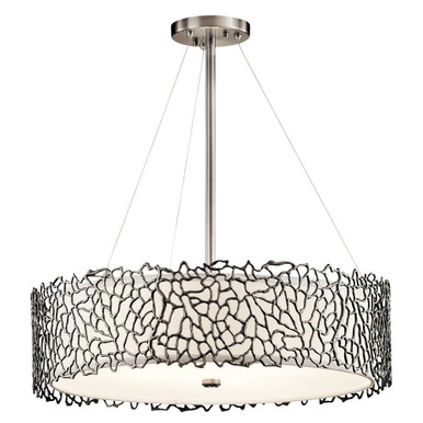 Silver Coral 4 Light Medium Chandelier by Kichler - 43347clp