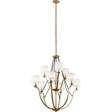 Thisbe 9 Light Large 2 Tier Chandelier by Kichler - 43534NBR