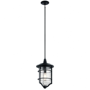 Royal Marine 1 Light Mini Outdoor Ceiling Light by Kichler - 49145dbk