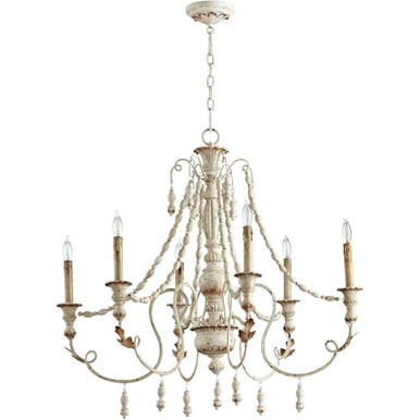 Lyon 6 Light Large Candle Style Chandelier by Cyan Design - 06576