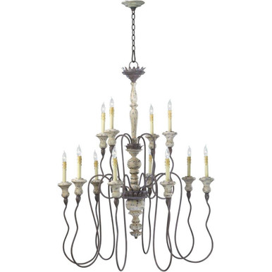 Provence 12 Light Oversized Chandelier by Cyan Design - 6513-12-43