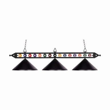 Designer Classics 3 Light Linear Chandelier by ELK Home - 190-1-BK-M