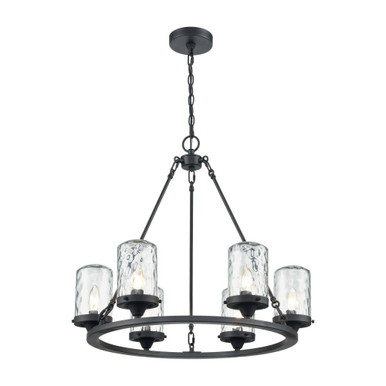 Torch 6 Light Outdoor Chandelier by ELK Home - 45406/6
