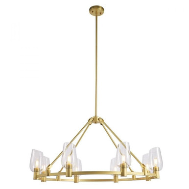 Calabria 8 Light Oversized Round Chandelier by Kanova - KCH0103R-8NB