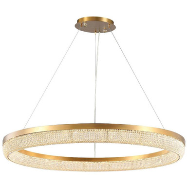 Pescara 1 LED Light Large Round Chandelier by Kanova - KCH1109R-33CG