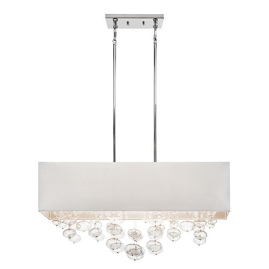 Piatt 6 Light Modern Linear Chandelier by Elan - 83248