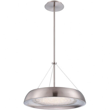 Soleil 1 LED Light Small Chandelier by Modern Forms - PD-51418-BN