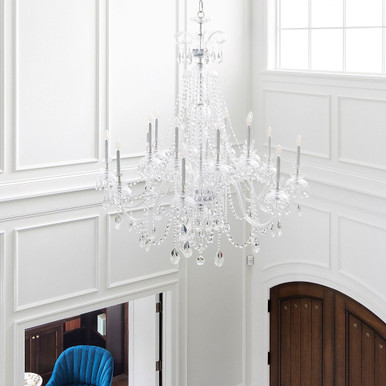 Crystal - Eight Light Chandelier In Classic Style - 56 Inches Wide By 66 Inches High - 5028-ch-cl-mwp