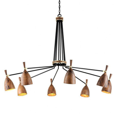 Utopia 8 Down Light Oversized Chandelier by Corbett - 280-08-SBK