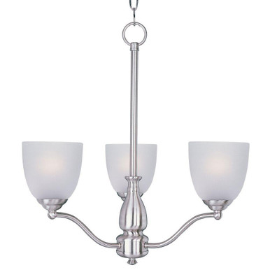 Stefan 3 Light Medium Chandelier by Maxim 10064FTSN - 10064FT