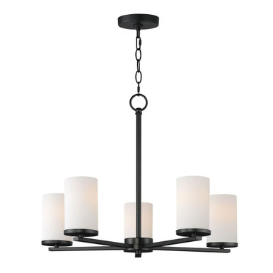 Lateral 5 Light Medium Chandelier by Maxim 10286SWSN - 10286