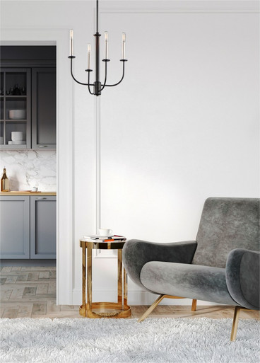 Wesley 4 Light Small Chandelier by Maxim - 10324
