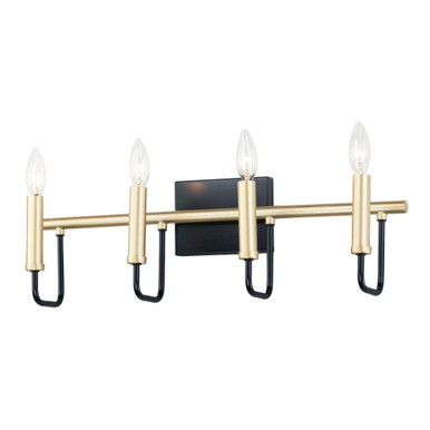 Sullivan 4 Light Candle Style Vanity Light by Maxim - 10254BKGLD