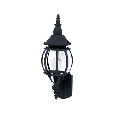 Crown Hill 1 Light Outdoor Wall Lantern 18 Inch Tall by Maxim - 1032BK