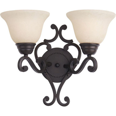 Manor 2 Light Wall Sconce by Maxim - 12212FIOI