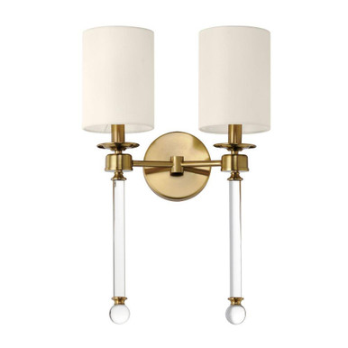 Lucent Two Light Wall Sconce by Maxim - 16108WTCLHR