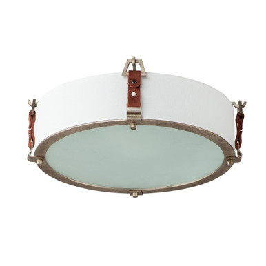 Sausalito 3 Light 15.5 Inch Wide Flush Mount by Maxim - 16130FTWZBSD
