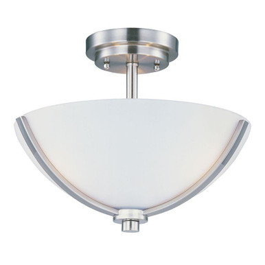 Deven 3 Light 14 Inch Wide Semi Flush Mount by Maxim - 20031