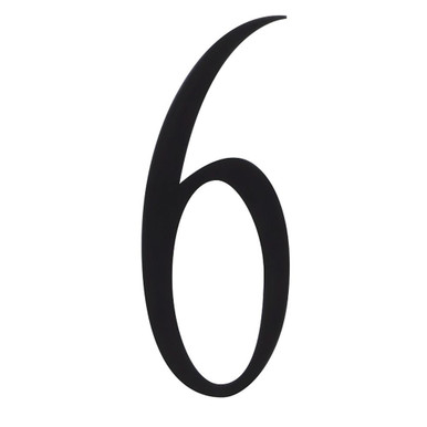 Surface Mount Address Plaque Number 6 by Craftmade - AP-6-FB