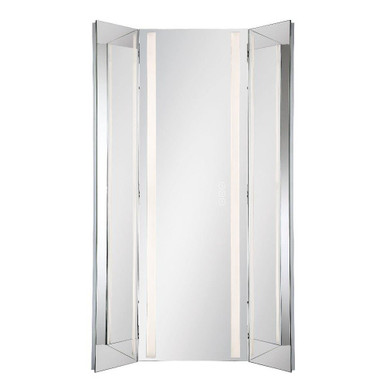 Trias 60W 1 LED Trifold Mirror 60 Inch Tall and 43.5 Inch Wide by Eurofase - 48118-019