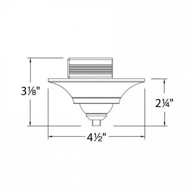 Surface Mount Round Canopy for Sloped Ceiling by WAC - QMP-S60ERN