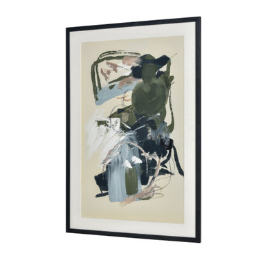 Beyer - Abstract Framed Wall Art-37 Inches Tall and 25.25 Inches Wide - H0016-10894