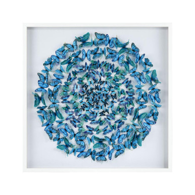 Blue Butterfly 41.75 Inch Dimensional Wall Art by Elk Home - S0036-11999