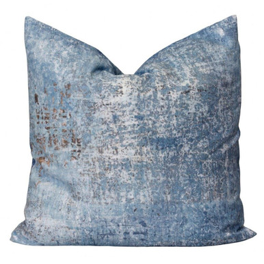 Distressed Blues 24 Inch Designer Down Filled Pillow by Stylecraft - NWS10154DS