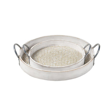 Fabian 17 Inch Tray (Set of 2) In Coastal by Elk Home - S0037-11300/S2