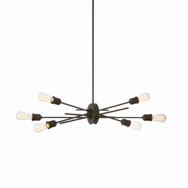 Nebraska Six Light Horizontal Pendant by Dainolite - NEB-326HP