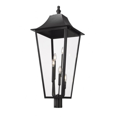 Gannon 5 Light Outdoor Post Mount 40.25 x 16 Inches by Z-Lite - 5008PHXXLR-BK