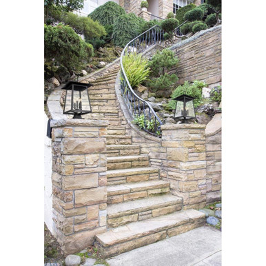 Rainer 5 Light Outdoor Pier Mount 28.5 x 15.5 Inches by Z-Lite - 5015PHXLS-SQPM-BK