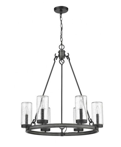 Marlow 6 Light Outdoor Pendant 31 x 27.5 Inch Wide by Z-Lite - 589-6