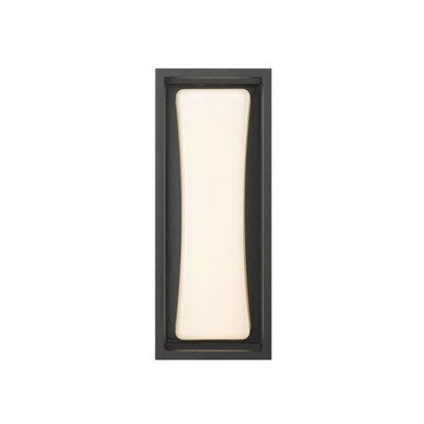 Baden 18W 1 LED Light Outdoor Wall Lantern by Z Lite - 587S-BK-LED