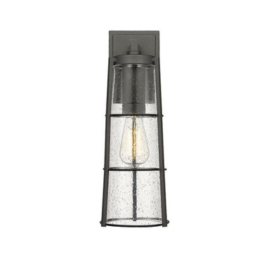 Helix 1 Light Outdoor Wall Lantern 17 Inch Tall by Z Lite - 591B-BK